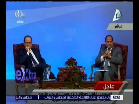شاهد السيسي يحذر من خطورة ظاهرة المقاتلين الاجانب وتأثيرها على دول المنطقة