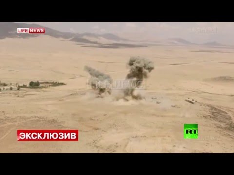 بالفيديو درون يسجل لقطات لسحق داعش قرب دمشق