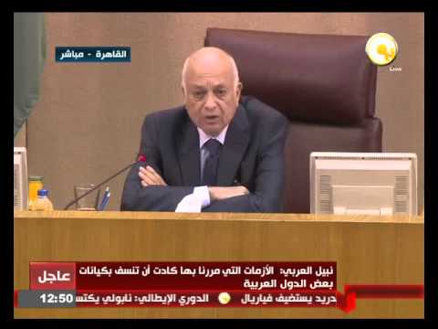 شاهد نبيل العربي على هامش تكريمه من قبل منظمات العمل العربي