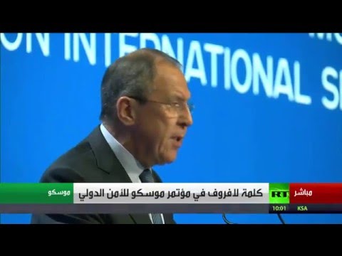 لافروف يؤكد ان بعض المتطرفين يمتلكون أسلحة كيميائية