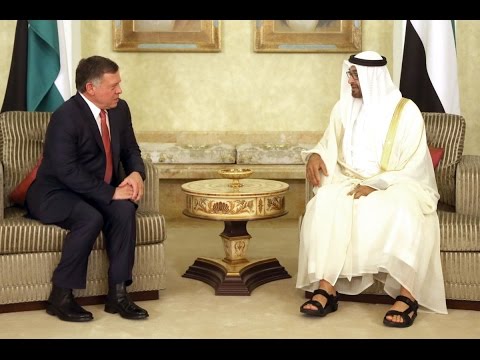 بالفيديو الشيخ محمد بن زايد يلتقي العاهل الأردني