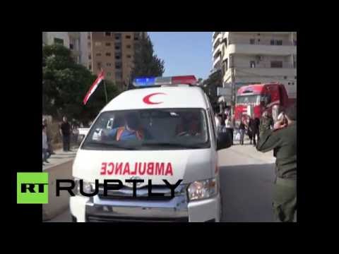 شاهد قتلى وجرحى بتفجير في حي الدعتور بمدينة اللاذقية
