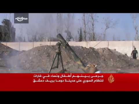 شاهد قتلى وجرحى في غارات على ريفي حماة ودمشق