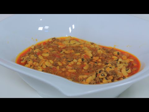 لوبيا باللحمة المفرومة