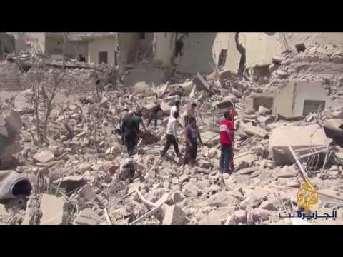 شاهد القصف الجوي يخرج مستشفيات حلب من الخدمة