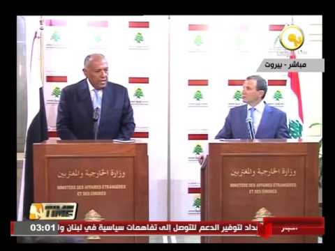 بالفيديو شاهد شكري يلتقي رئيس مجلس النواب اللبناني ورئيس مجلس الوزراء