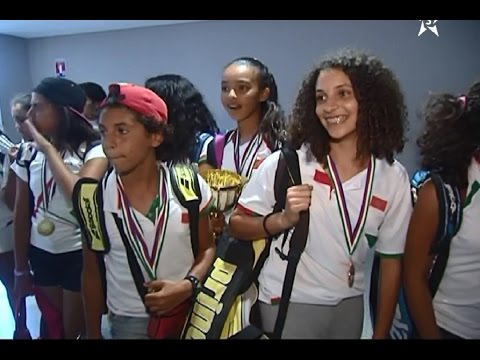 بالفيديو أشبال المنتخب الوطني للتنس يعودون لأرض الوطن