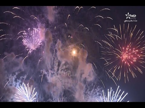شاهد إطلاق شهب اصطناعية في سماء المضيق احتفالاً بعيد الشباب