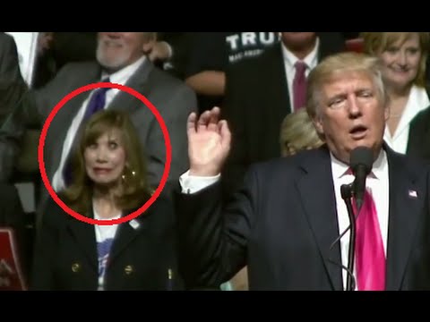 بالفيديو شاهد رد فعل استثنائي لعضوة في حملة ترامب