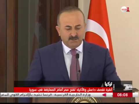 شاهد أنقرة تقصف داعش والأكراد لفتح ممر أمام المعارضة في دمشق