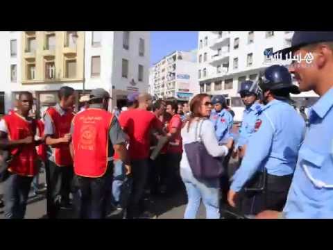 شاهد معطلون يواصلون الاحتجاج
