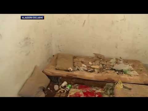 شاهد جولة في أحد سجون تنظيم داعشفي مدينة بسرت