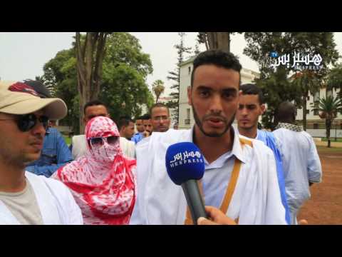 شاهد منع احتجاج صحراويين في الرباط