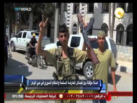 هدنة مؤقتة بين فصائل المعارضة المسلحة والنظام السوري في حي الوعر