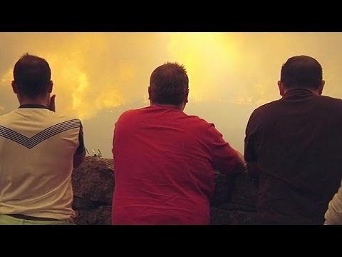 الحرائق لا تزال مشتعلة في إسبانيا والبرتغال