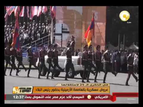 شاهدعروض عسكرية في العاصمة الأرمينية بحضور رئيس البلاد