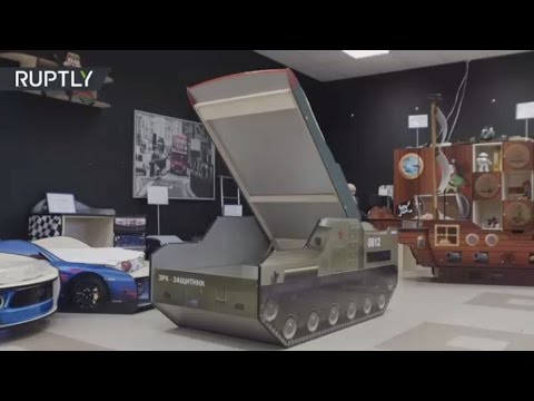 بالفيديو شركة أثاث تبيع مهدا يحاكي صاروخ بوك