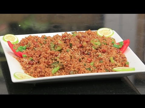بالفيديو طريقة عمل ومقادير أرز صيني مقلي