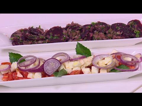 طريقة عمل سلطة طماطم بالموتزاريلا