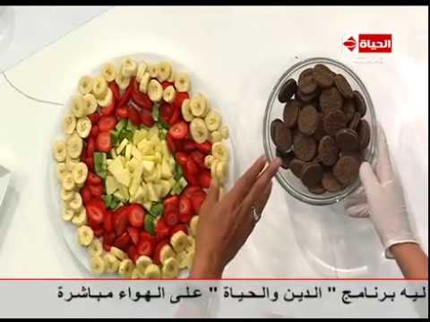 طريقة عمل ومقادير سلطة الفواكه بالبسكويت