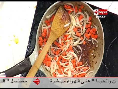 طريقة عمل الحمص باللحم والصوص الأحمر