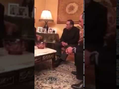 شاهد الرئيس الأسبق حسني مبارك يستقبل نائبًا من مجلس الأمة الكويتي
