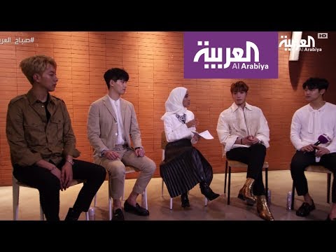 لقاء فرقة cnblue الكورية على صباح العربية