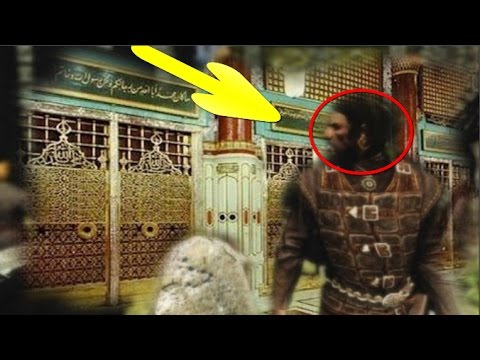 بالفيديو  رجل تسلل إلى قبر الرسول فكانت نهايته صادمة