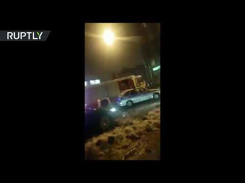 شاهد  انفجار في مركز تجاري في سان بطرسبورغ