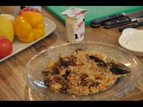 طريقة عمل مقلوبة فواكه البحر الآسيوية