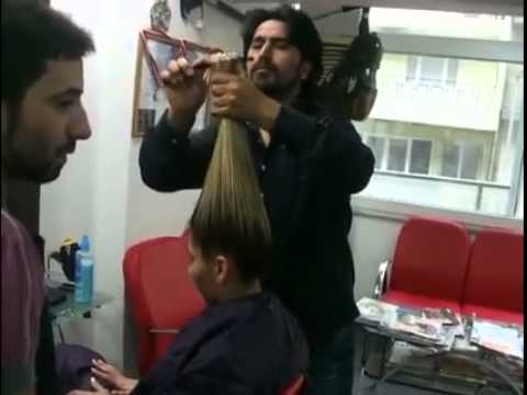 أسهل طريقة لقص الشعر المدرج