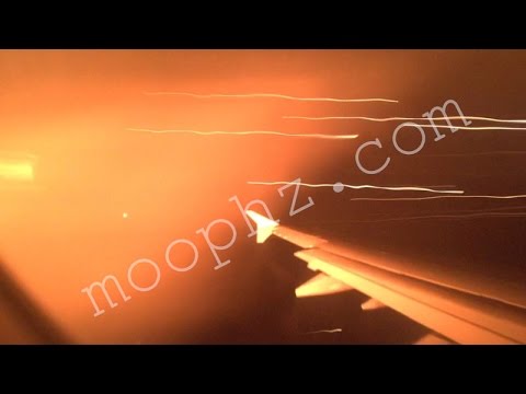 لحظة انفجار محرّك طائرة