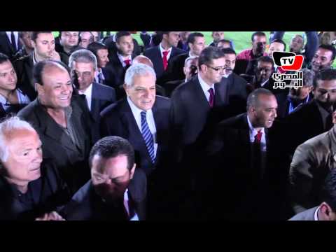 محلب يفتتح فرع الأهلي الجديد
