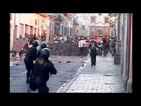 بالفيديو إصابة 36 شخصًا بجروح خلال مشادات في البيرو