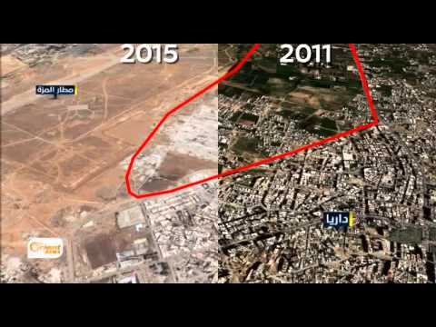 شاهد القوات الحكومية تعزز تحصينات مطار المزة