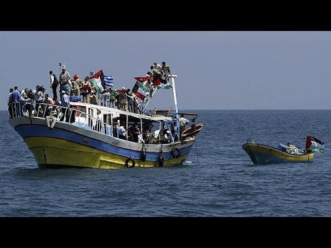 فيديو قافلة الحرية 3 للمساعدات الإنسانية تُبحِر نحو غزة