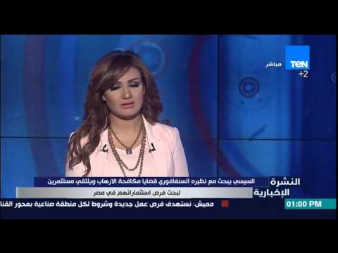 شاهد الرئيس السيسى يبحث مع نظيره السنغافوري قضايا مكافحة التطرف