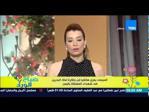 شاهد الرئيس السيسي يعزي هاتفيًا ملك البحرين