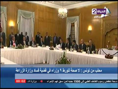شاهد محلب ينفي تورط 9 وزراء في فساد الزراعة