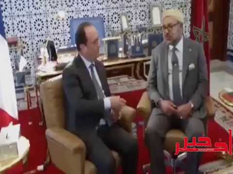 شاهد كيف يتحدث رئيس فرنسا مع الملك محمد السادس