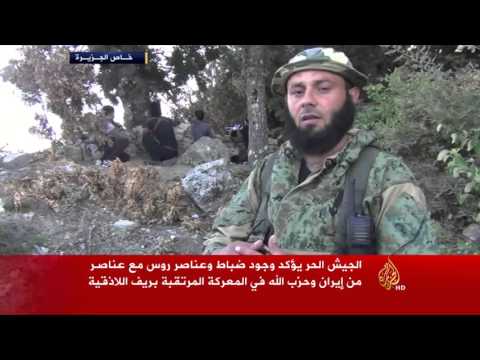 شاهد الجيش الحر يعزز تحصيناته في ريف اللاذقية