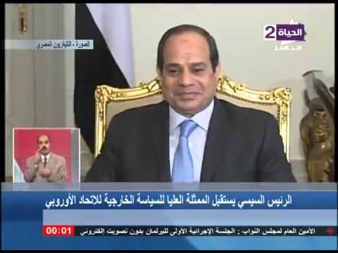 فيديو السيسي يستقبل ممثل السياسة الخارجية للاتحاد الأوروبي