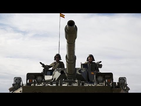 شاهد مناورات ضخمة في سرقسطة لقوات الناتو