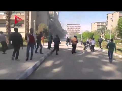 اشتباكات بين طلاب جامعة أسيوط والأمن الإداري