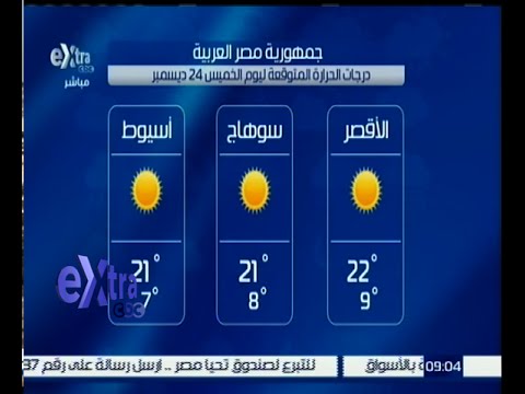 بالفيديو تعرف على حالة الطقس في مصر اليوم