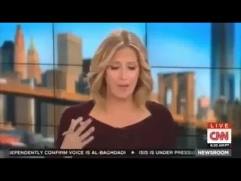 مذيعة سي أن أن الحامل تفقد وعيها على الهواء مباشرة