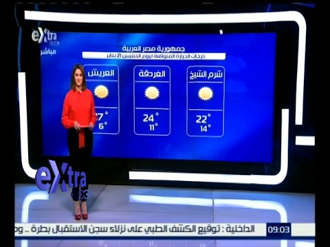 بالفيديو تعرف على حالة الطقس في مصر اليوم