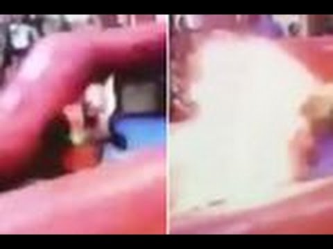 بالفيديو «متنفس نار» يحرق نفسه أمام 2000 طالب