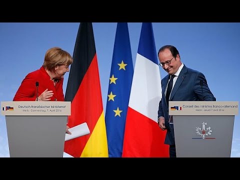 هولاند وميركل يترأسان الدورة الـ 18 لمجلس الوزراء الفرنسي الألماني